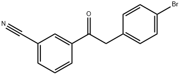 2-(4-BROMOPHENYL)-3'-CYANOACETOPHENONE Struktur