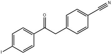 2-(4-CYANOPHENYL)-4'-IODOACETOPHENONE Struktur