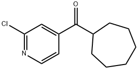 (2-CHLORO-PYRIDIN-4-YL)-CYCLOHEPTYL-METHANONE Struktur