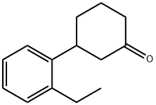 3-(2-ETHYLPHENYL)CYCLOHEXANONE Struktur