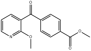 METHYL 4-(2-METHOXYNICOTINOYL)BENZOATE Struktur