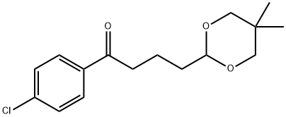 4'-CHLORO-4-(5,5-DIMETHYL-1,3-DIOXAN-2-YL)BUTYROPHENONE Struktur