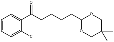 2'-CHLORO-5-(5,5-DIMETHYL-1,3-DIOXAN-2-YL)VALEROPHENONE price.