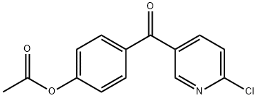 5-(4-ACETOXYBENZOYL)-2-CHLOROPYRIDINE Struktur