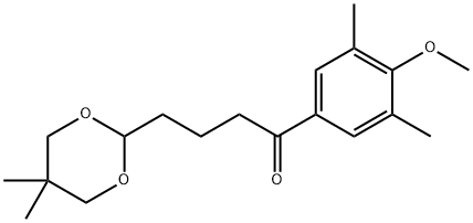 4-(5,5-DIMETHYL-1,3-DIOXAN-2-YL)-3',5'-DIMETHYL-4'-METHOXYBUTYROPHENONE Struktur