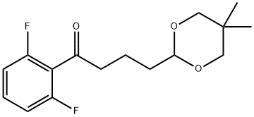 2',6'-DIFLUORO-4-(5,5-DIMETHYL-1,3-DIOXAN-2-YL)BUTYROPHENONE Struktur