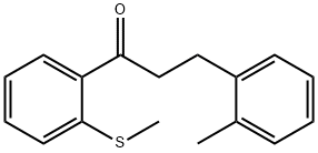 3-(2-METHYLPHENYL)-2'-THIOMETHYLPROPIOPHENONE Struktur