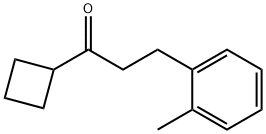 CYCLOBUTYL 2-(2-METHYLPHENYL)ETHYL KETONE Struktur