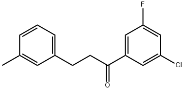 3'-CHLORO-5'-FLUORO-3-(3-METHYLPHENYL)PROPIOPHENONE price.