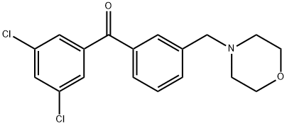 3,5-DICHLORO-3'-MORPHOLINOMETHYL BENZOPHENONE price.