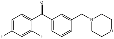 2,4-DIFLUORO-3'-MORPHOLINOMETHYL BENZOPHENONE price.