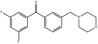 3,5-DIFLUORO-3'-MORPHOLINOMETHYL BENZOPHENONE price.