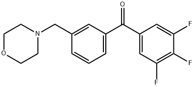 3'-MORPHOLINOMETHYL-3,4,5-TRIFLUOROBENZOPHENONE price.