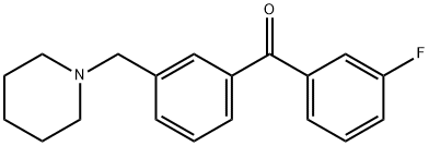 3-FLUORO-3'-PIPERIDINOMETHYL BENZOPHENONE price.