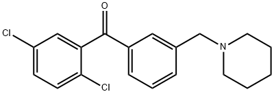 2,5-DICHLORO-3'-PIPERIDINOMETHYL BENZOPHENONE price.