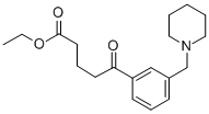 ETHYL 5-OXO-5-[3-(PIPERIDINOMETHYL)PHENYL]VALERATE Struktur