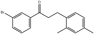 3'-BROMO-3-(2,4-DIMETHYLPHENYL)PROPIOPHENONE Struktur