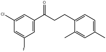 3'-CHLORO-3-(2,4-DIMETHYLPHENYL)-5'-FLUOROPROPIOPHENONE price.