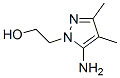 Pyrazole-1-ethanol,  5-amino-3,4-dimethyl-  (7CI) Struktur