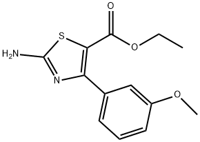 2-AMINO-4-(3-METHOXYPHENYL)-5-THIAZOLECARBOXYLIC ACID ETHYL ESTER Struktur