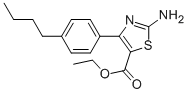 2-AMINO-4-(4-BUTYLPHENYL)-5-THIAZOLECARBOXYLIC ACID ETHYL ESTER Struktur