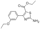 2-AMINO-4-[2-(TRIFLUOROMETHYL)PHENYL]-5-THIAZOLECARBOXYLIC ACID ETHYL ESTER Struktur