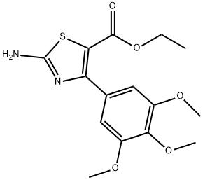 2-AMINO-4-(3,4,5-TRIMETHOXYPHENYL)-5-THIAZOLECARBOXYLIC ACID ETHYL ESTER Struktur