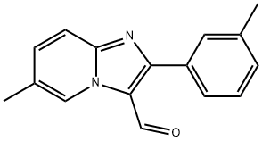 6-methyl-2-(3-methylphenyl)imidazo[1,2-a]pyridine-3-carbaldehyde Struktur