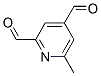 2,4-Pyridinedicarboxaldehyde, 6-methyl- (7CI) Struktur