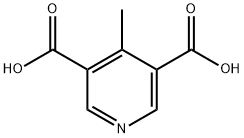 3,5-Pyridinedicarboxylic acid, 4-methyl- Struktur