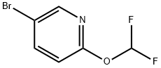 PYRIDINE, 5-BROMO-2-(DIFLUOROMETHOXY)- Struktur