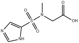 [(1H-imidazol-5-ylsulfonyl)(methyl)amino]acetic acid Struktur