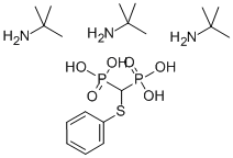 Deschloro Tiludronic Acid 2-Methyl-2-propanamine Struktur