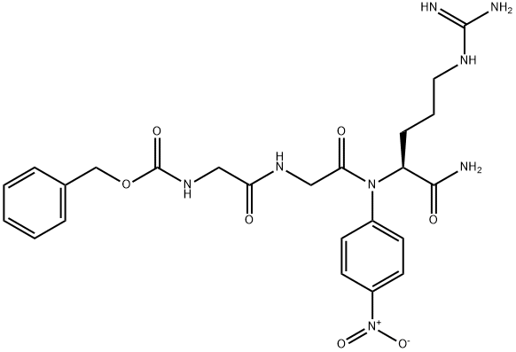 Benzyloxycarbonyl glycyl-glycyl-arginine-4-nitroanilide Struktur