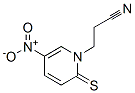 1(2H)-Pyridinepropionitrile,  5-nitro-2-thioxo-  (7CI) Struktur