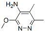 Pyridazine,  4-amino-3-methoxy-5,6-dimethyl-  (7CI) Struktur