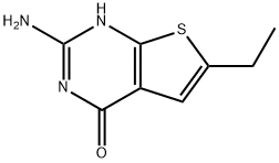 Thieno[2,3-d]pyrimidin-4(1H)-one, 2-amino-6-ethyl- Struktur