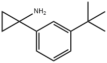 Cyclopropanamine, 1-[3-(1,1-dimethylethyl)phenyl]- Struktur