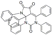 7,7a-Dihydro-1,3,4,7,7a-pentaphenyl-1H-pyrrolo[2,3-d]pyrimidine-2,5,6(5H)-trione Struktur