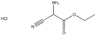 ethyl 2-amino-2-cyanoacetate hydrochloride Struktur