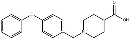 1-[(4-PHENOXYPHENYL)METHYL]-PIPERIDINE-4-CARBOXYLIC ACID Struktur