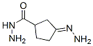 Cyclopentanecarboxylic  acid,  3-hydrazono-,  hydrazide  (9CI) Struktur