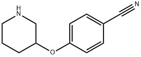 4-(PIPERIDIN-3-YLOXY)-BENZONITRILE Struktur