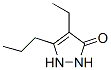 3-Pyrazolin-5-one,  4-ethyl-3-propyl-  (7CI) Struktur