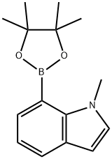 1H-INDOLE, 1-METHYL-7-(4,4,5,5-TETRAMETHYL-1,3,2-DIOXABOROLAN-2-YL)- Struktur