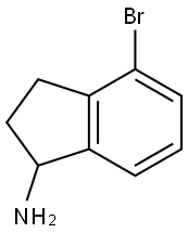 4-bromo-2,3-dihydro-1H-inden-1-amine Struktur