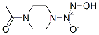 Piperazine,  1-acetyl-4-(hydroxy-NNO-azoxy)-  (9CI) Struktur