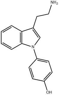 4-[3-(2-AMINOETHYL)-1H-INDOL-1-YL]PHENOL Struktur