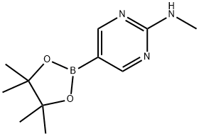 2-(MethylaMino)pyriMidine-5-boronic acid pinacol ester Struktur