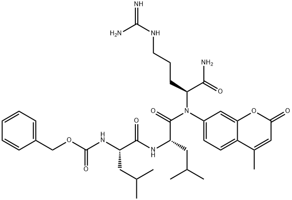 Z-LEU-LEU-ARG-AMC Struktur